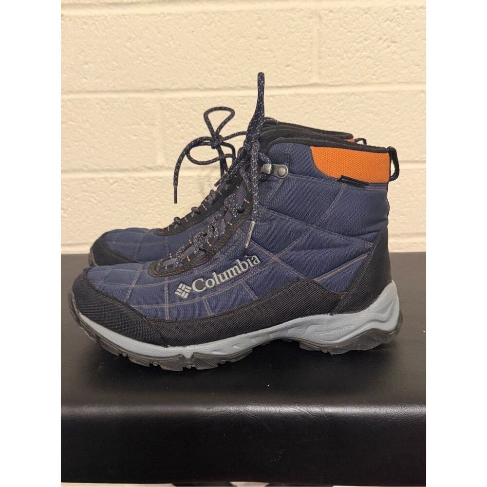 Columbia Men's Firecamp Waterproof Winter Boots Navy Blue Size 8 men’s. - Picture 2 of 7